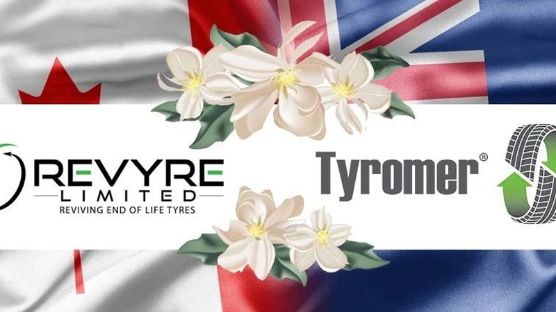 REVYRE has partnered with Tyromer to develop its sustainable process for earthmover tires. 